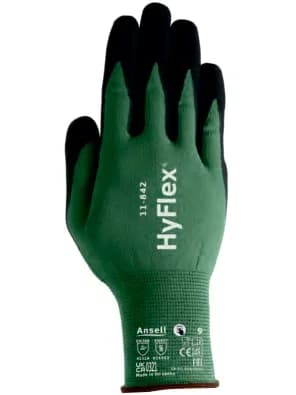 Gant Ansell HyFlex 11-842 - fibres et mousse nitrile recyclées