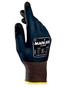 Gant MAPA 500 - double enduction nitrile pour milieux huileux