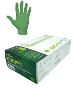 Gant SHOWA 6110PF - nitrile 0,10 mm et contact alimentaire indiqué