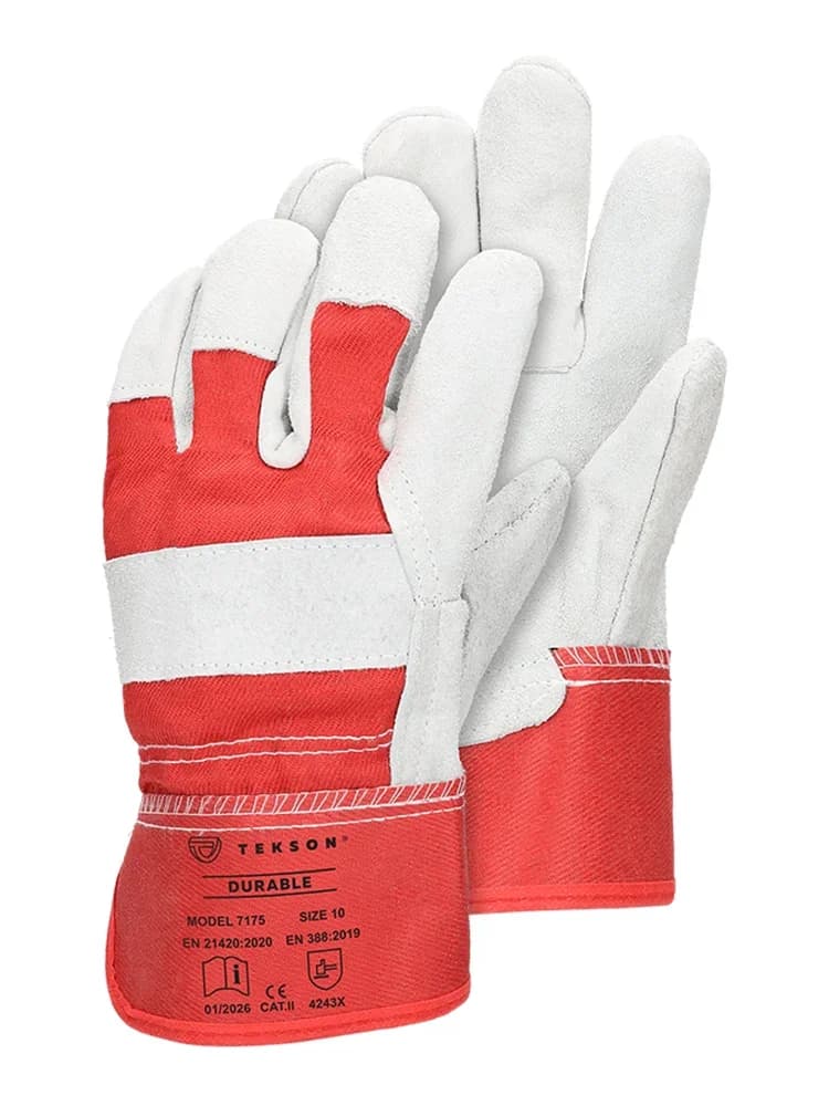 Gant TEKSON Durable - cuir de vachette et manchette rigide