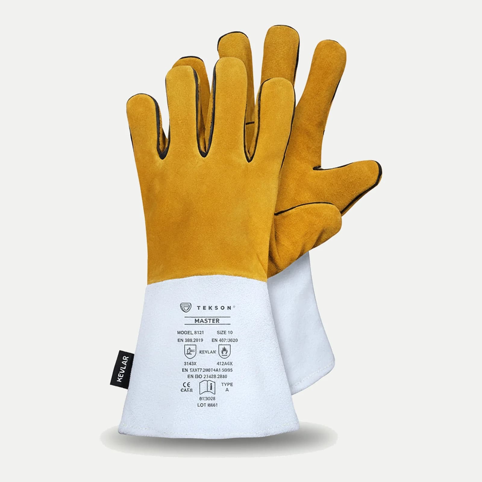 Gant TEKSON Master - gant long MIG avec coutures Kevlar