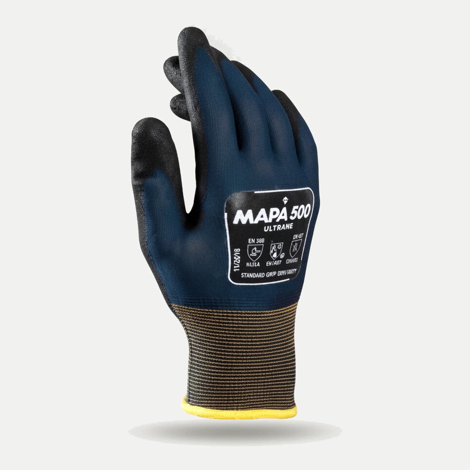 Gant MAPA 500 - double enduction nitrile pour milieux huileux