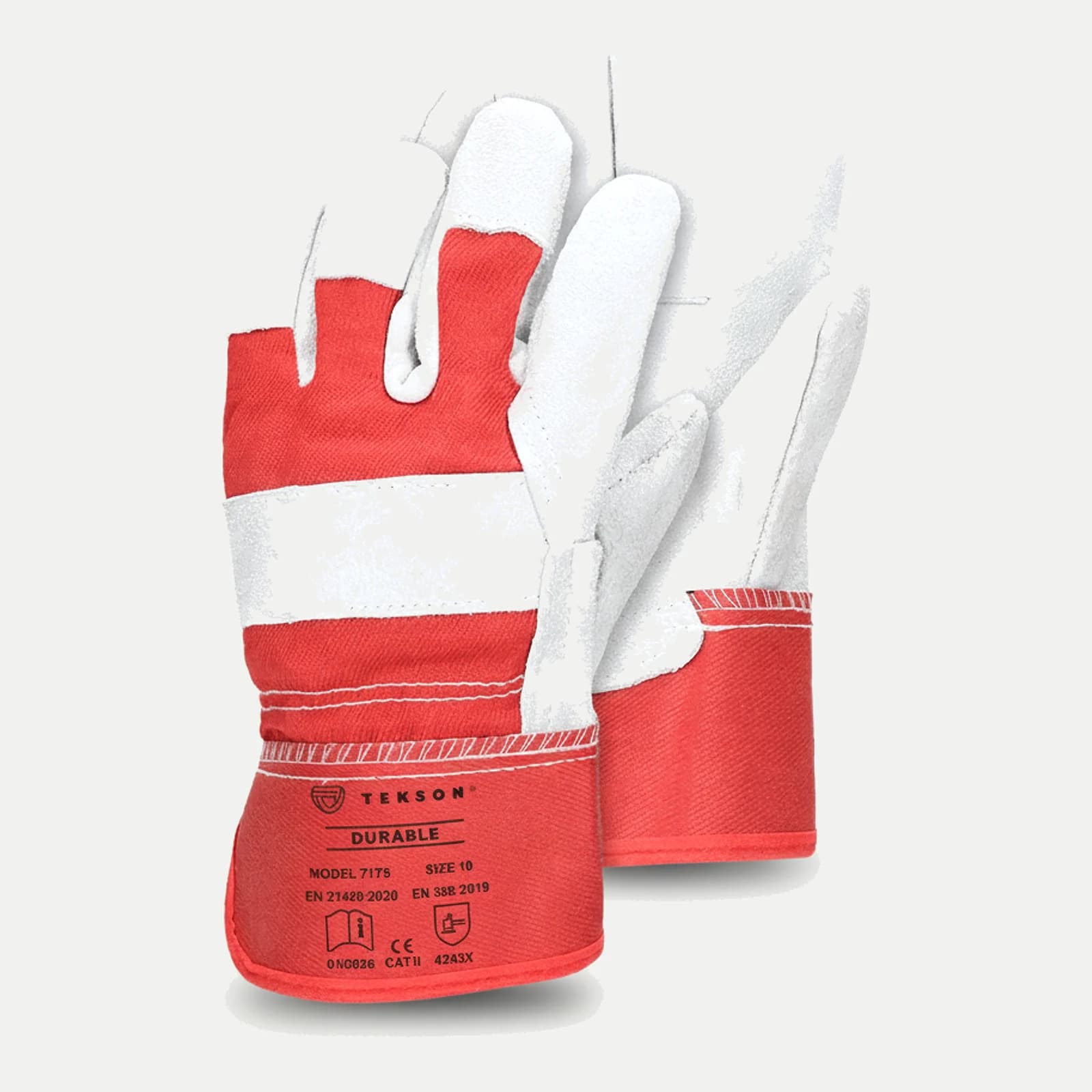 Gant TEKSON Durable - cuir de vachette et manchette rigide