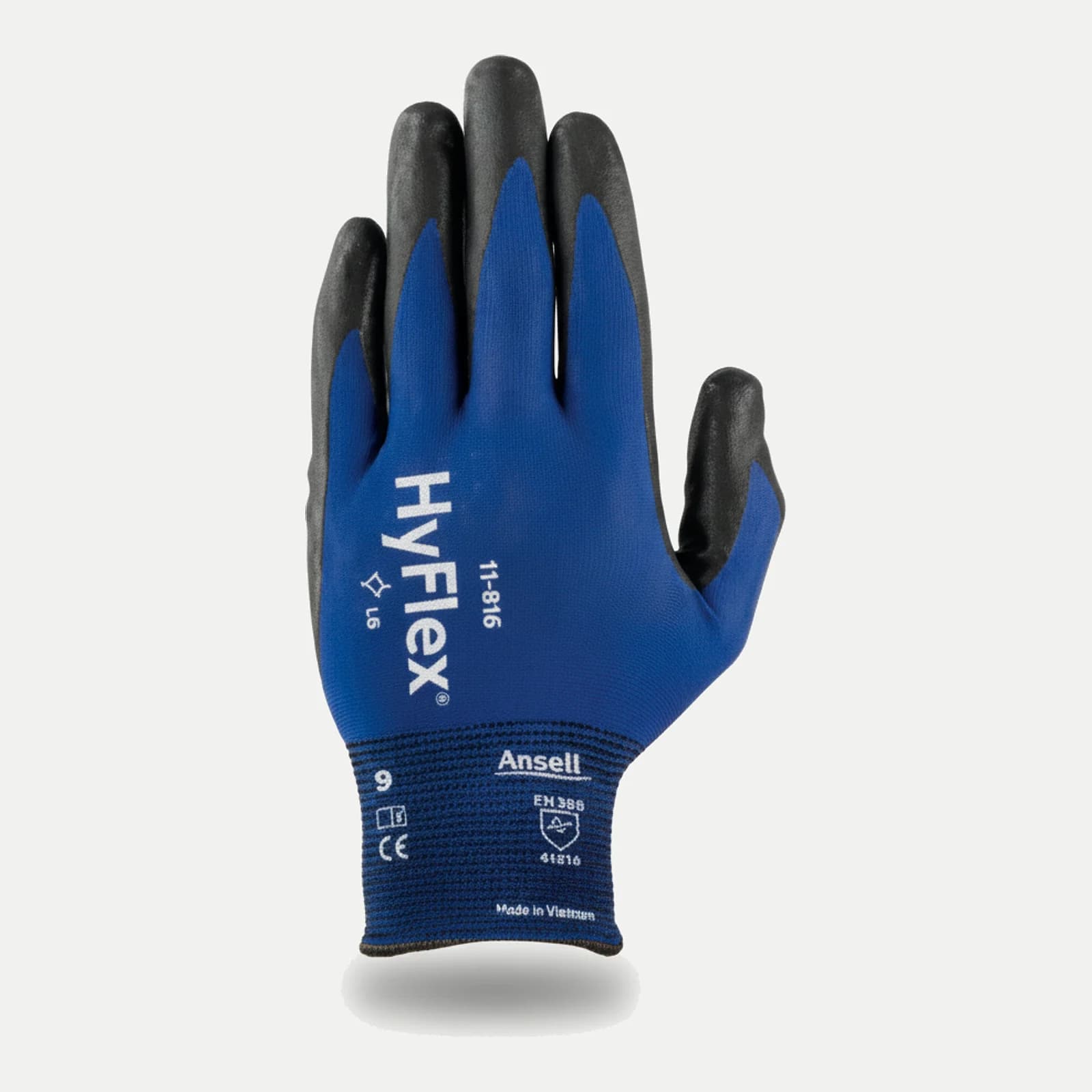 Gant Ansell HyFlex 11-816 - construction fine et propriétés antistatiques